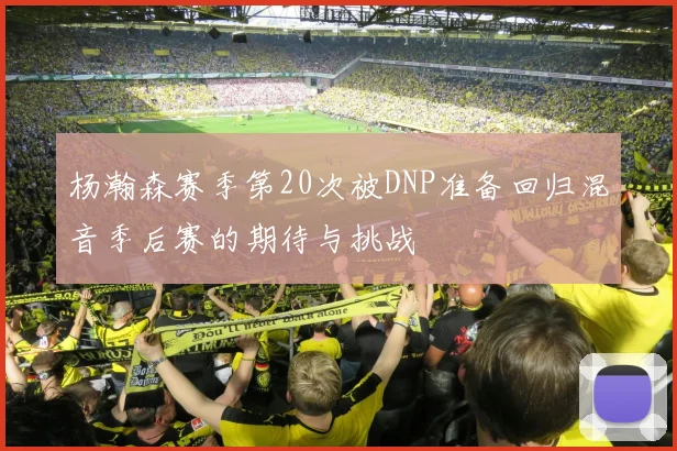 杨瀚森赛季第20次被DNP准备回归混音季后赛的期待与挑战
